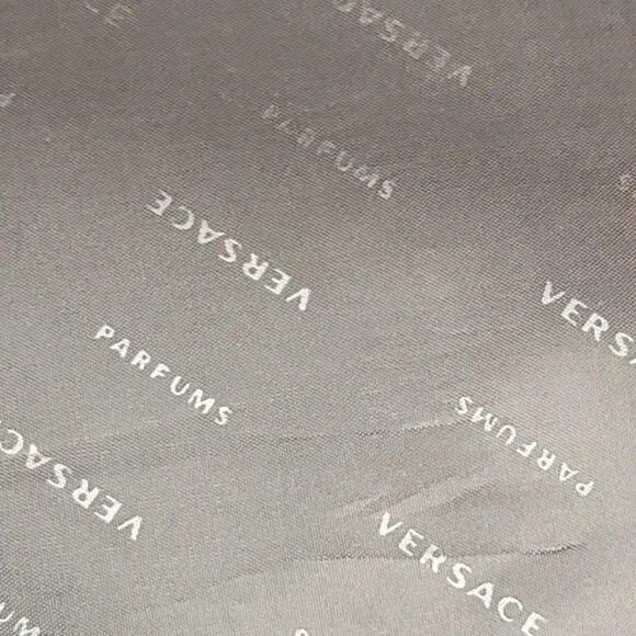 Versace Perfume Black Overnight Carry All Tote Bag Nylon
